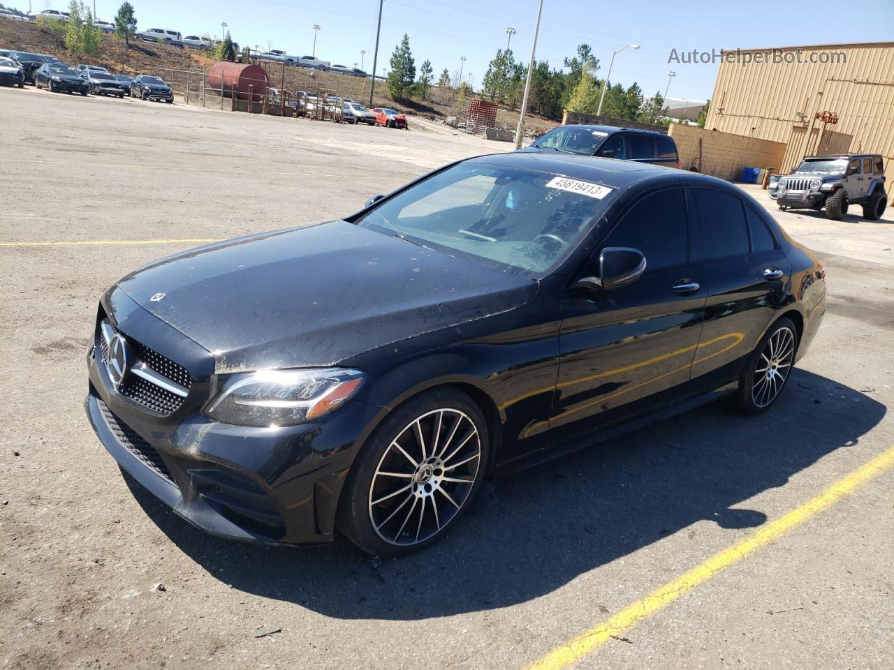 2019 Mercedes-benz C 300 Black vin: 55SWF8DB0KU307237