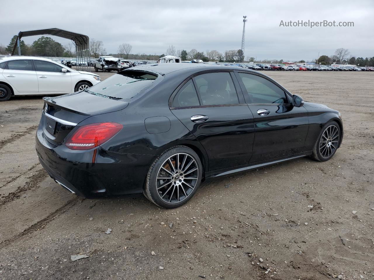 2019 Mercedes-benz C 300 Черный vin: 55SWF8DB1KU288634