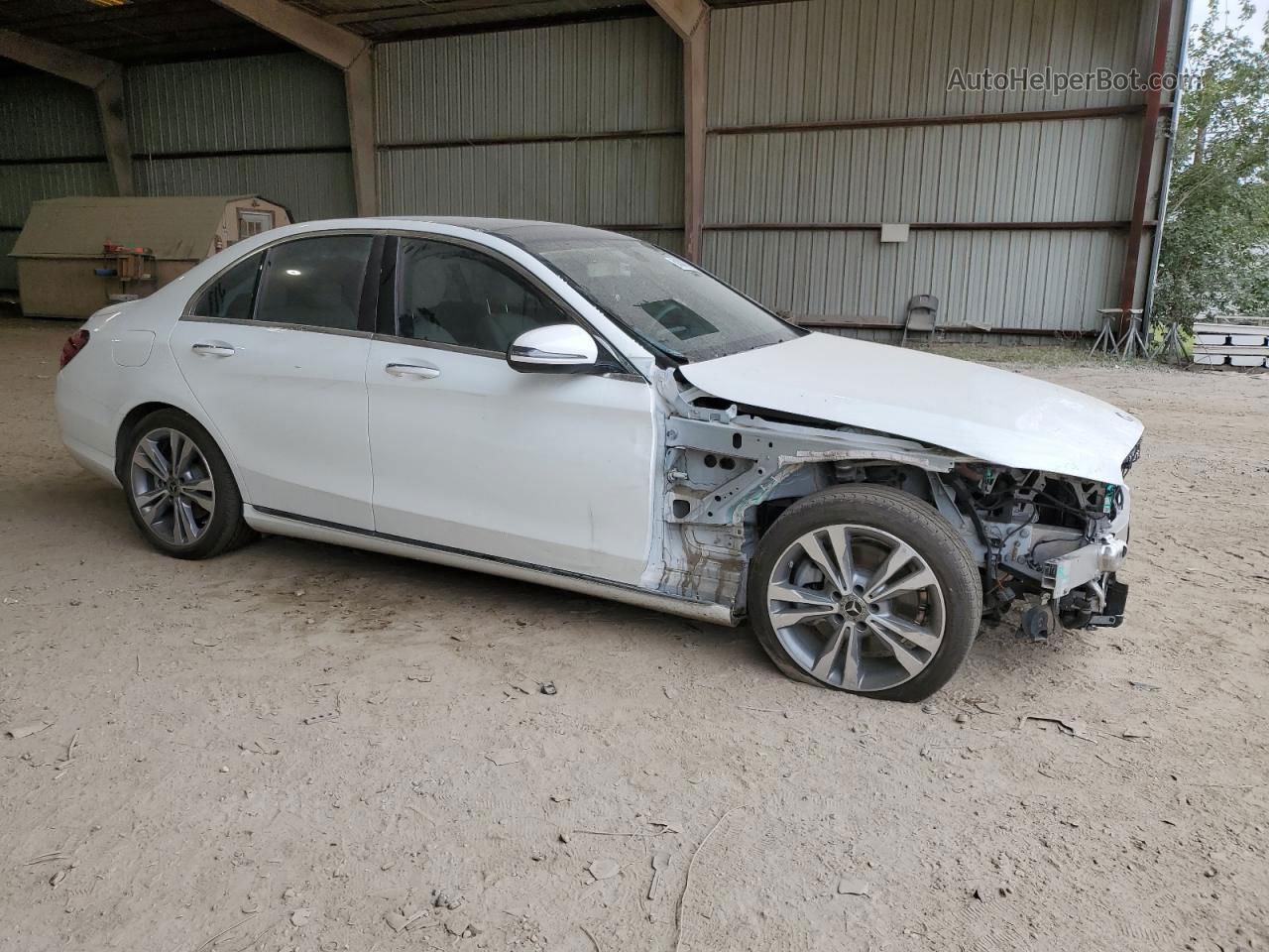 2019 Mercedes-benz C 300 White vin: 55SWF8DB1KU294109