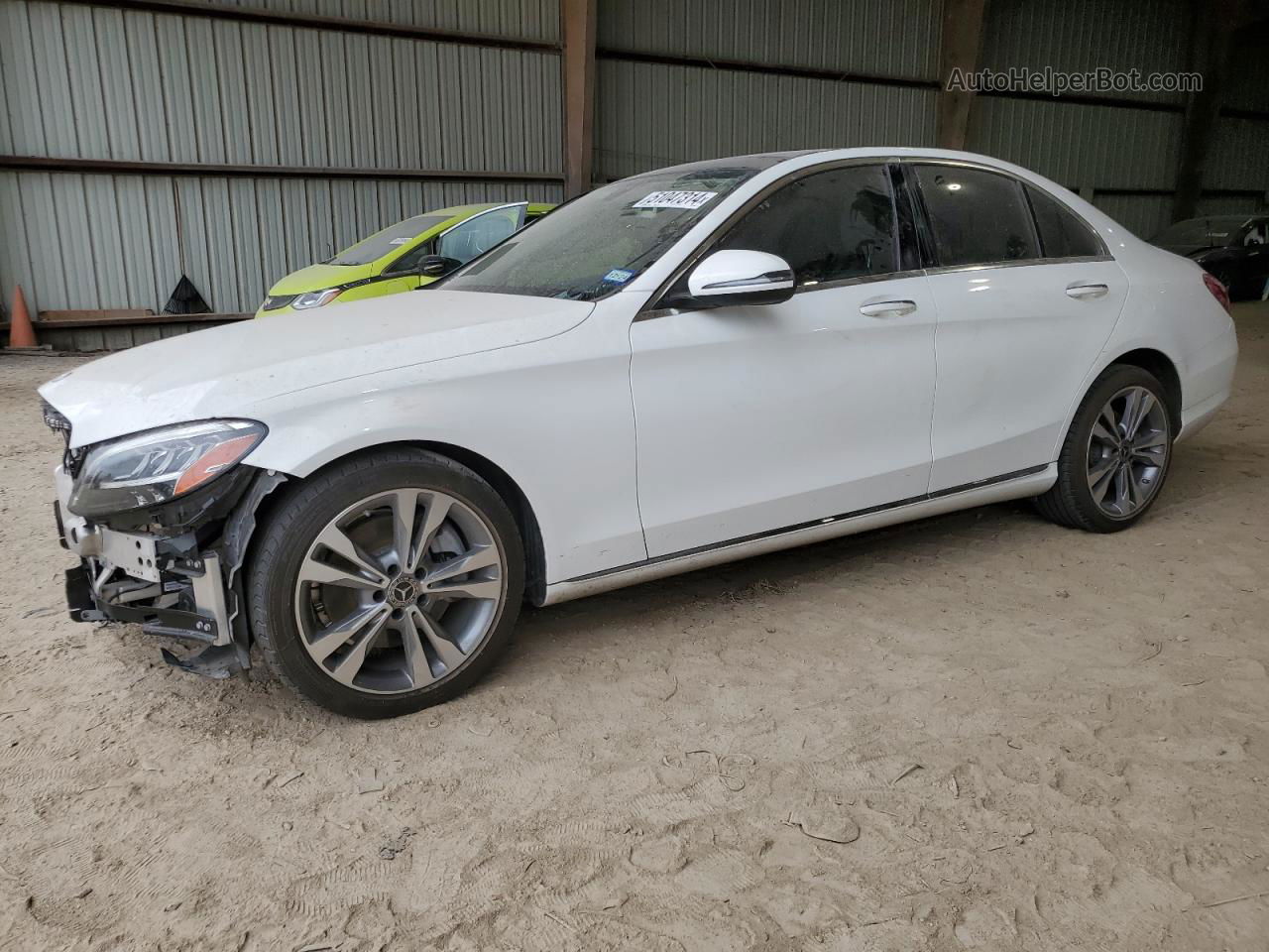 2019 Mercedes-benz C 300 White vin: 55SWF8DB1KU294109