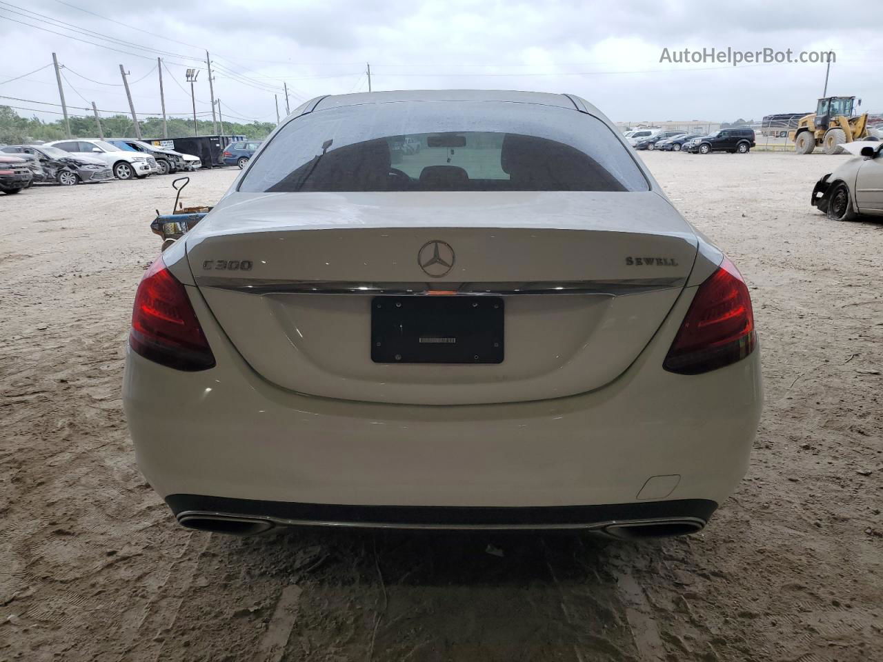 2019 Mercedes-benz C 300 White vin: 55SWF8DB1KU294109