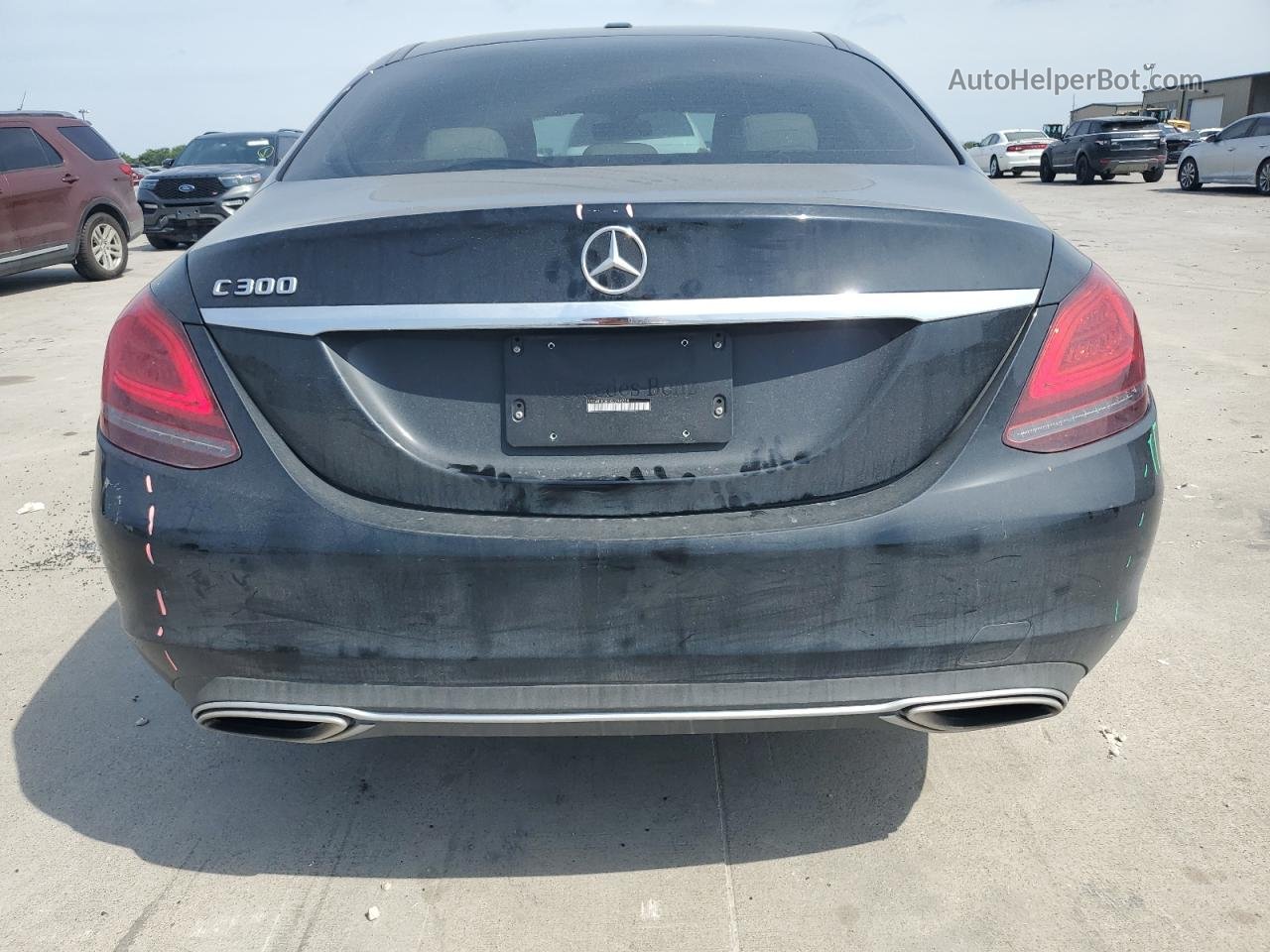 2019 Mercedes-benz C 300 Black vin: 55SWF8DB1KU294224