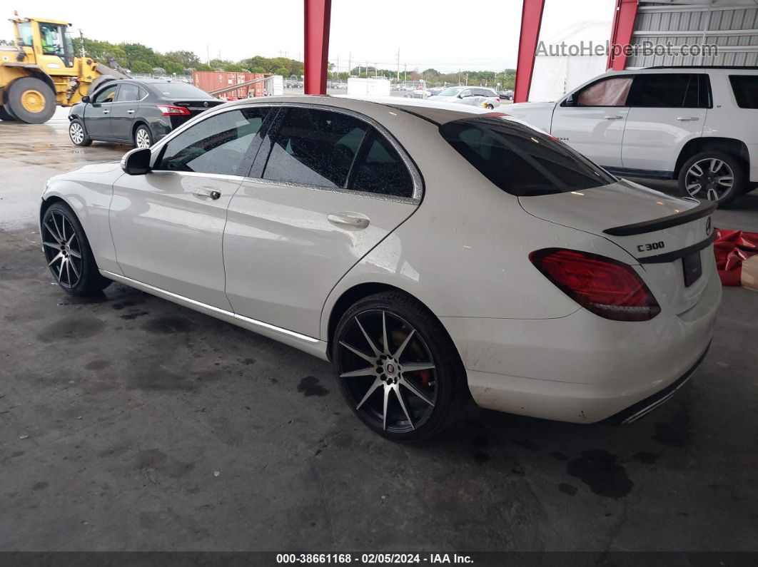 2019 Mercedes-benz C 300   White vin: 55SWF8DB1KU295258