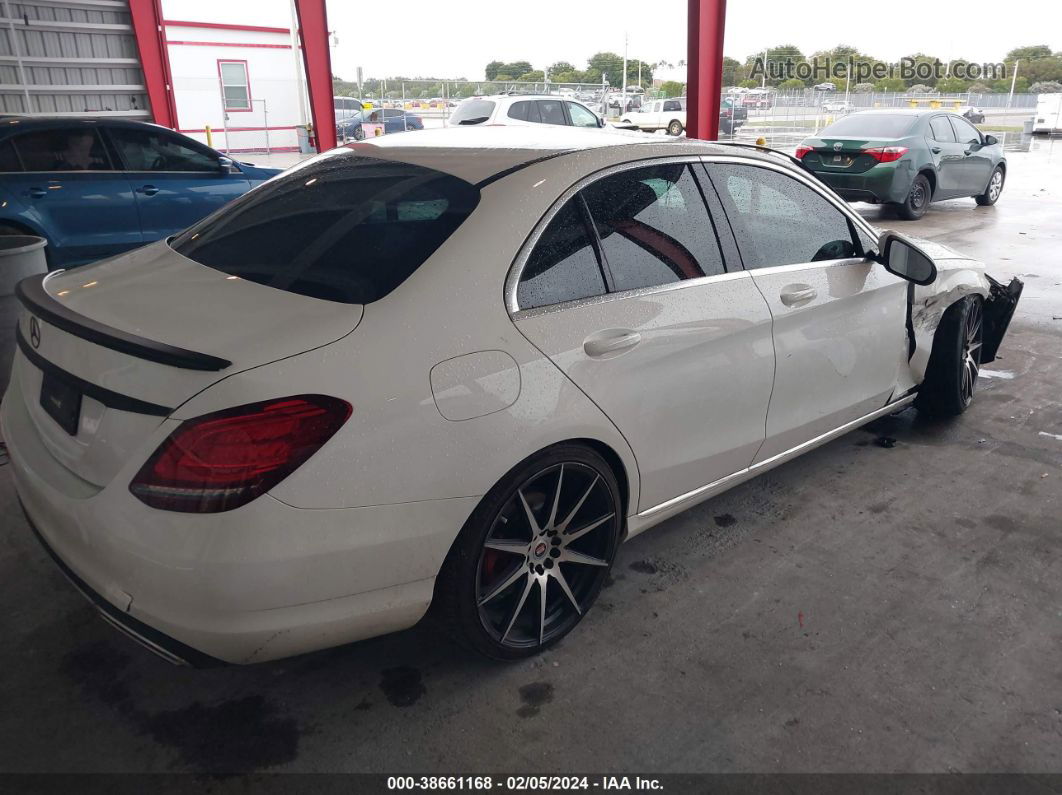 2019 Mercedes-benz C 300   White vin: 55SWF8DB1KU295258