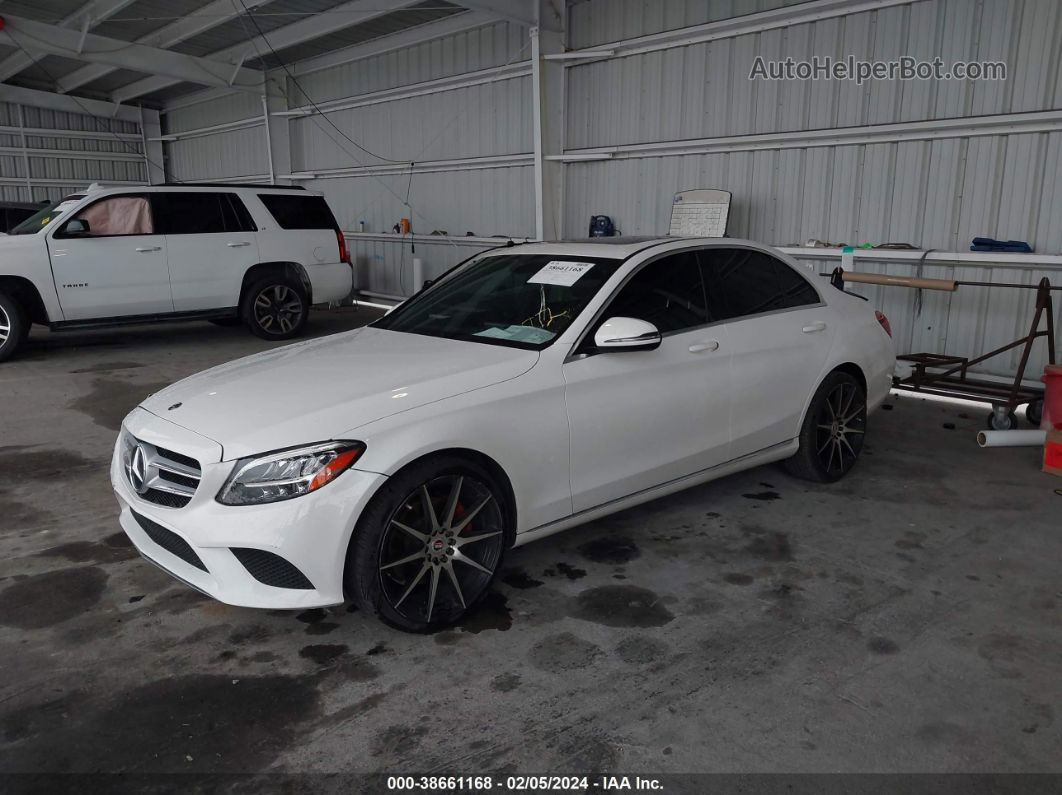 2019 Mercedes-benz C 300   White vin: 55SWF8DB1KU295258