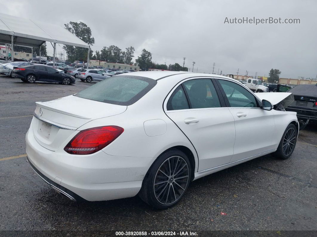 2019 Mercedes-benz C 300   White vin: 55SWF8DB1KU298838