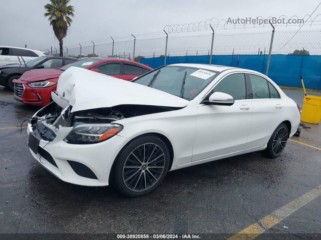 2019 Mercedes-benz C 300   White vin: 55SWF8DB1KU298838