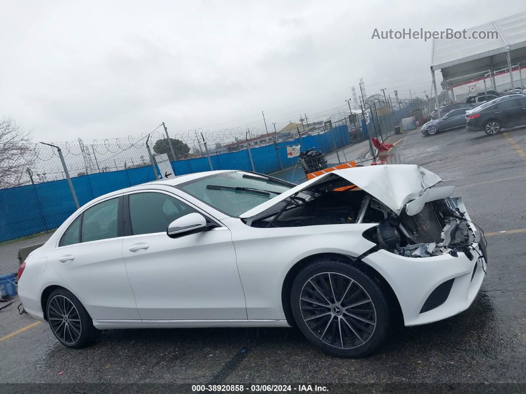 2019 Mercedes-benz C 300   White vin: 55SWF8DB1KU298838