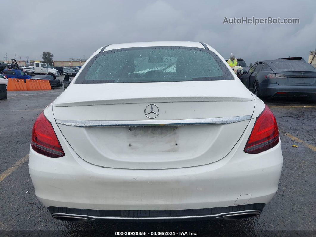 2019 Mercedes-benz C 300   White vin: 55SWF8DB1KU298838