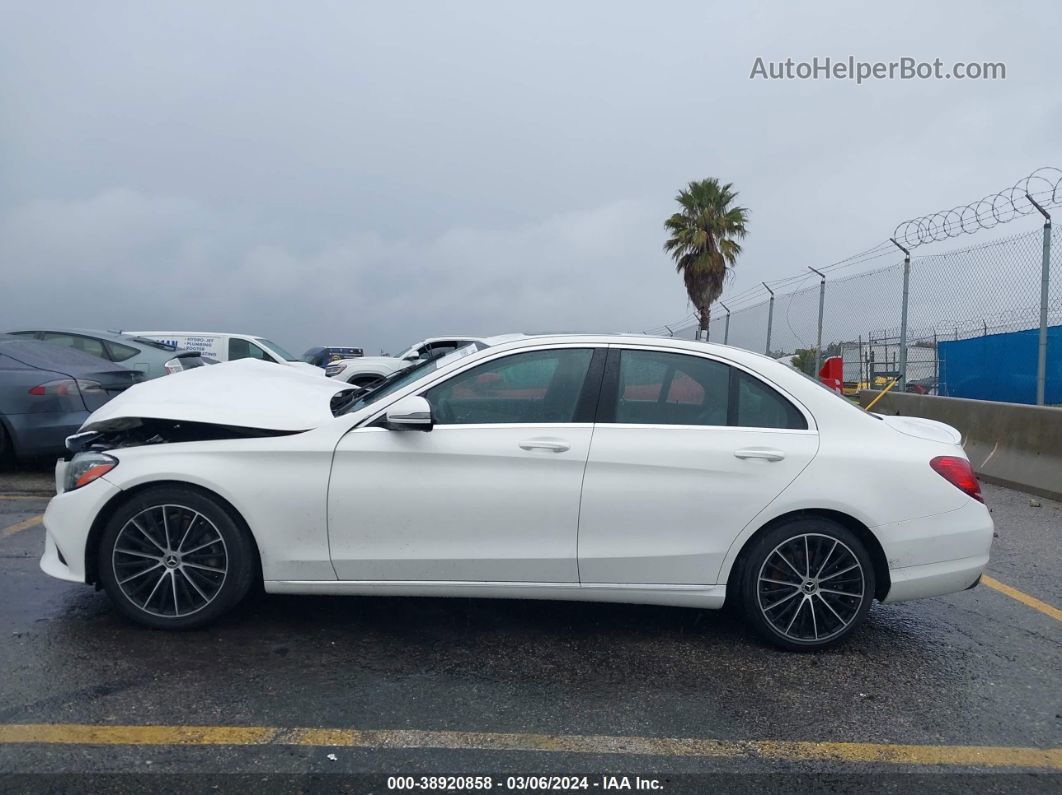 2019 Mercedes-benz C 300   White vin: 55SWF8DB1KU298838