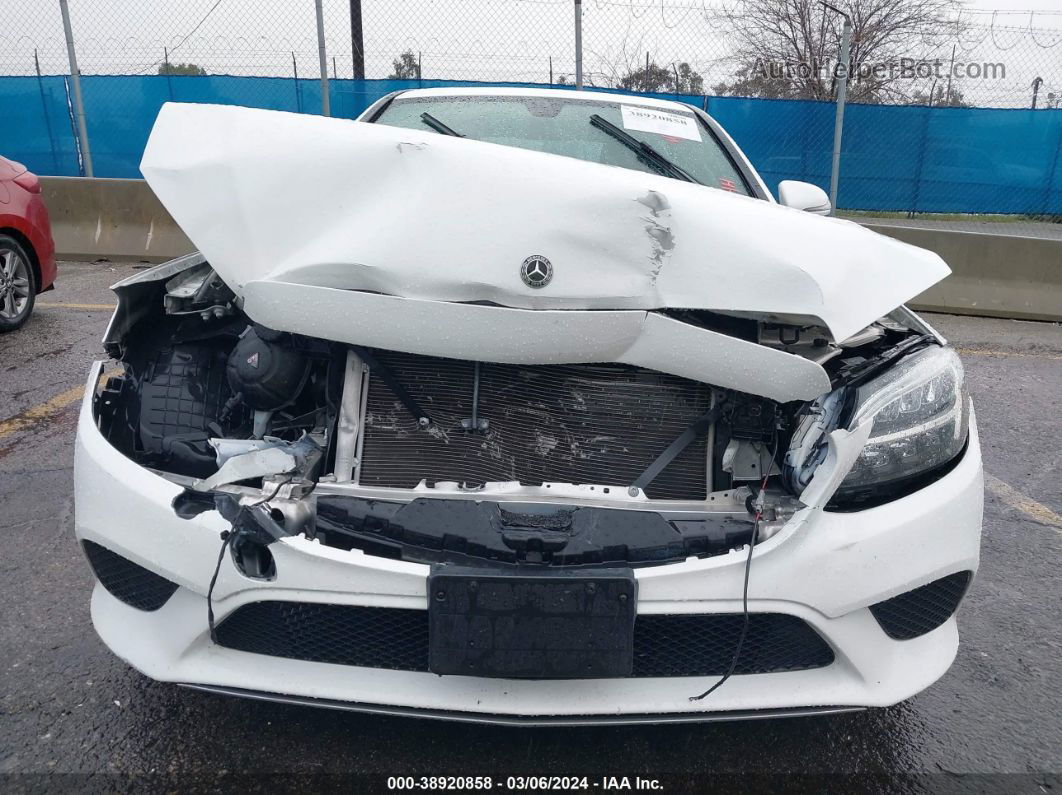 2019 Mercedes-benz C 300   White vin: 55SWF8DB1KU298838