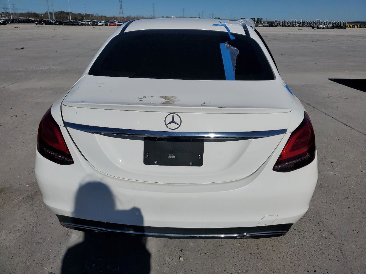 2019 Mercedes-benz C 300 White vin: 55SWF8DB1KU304931