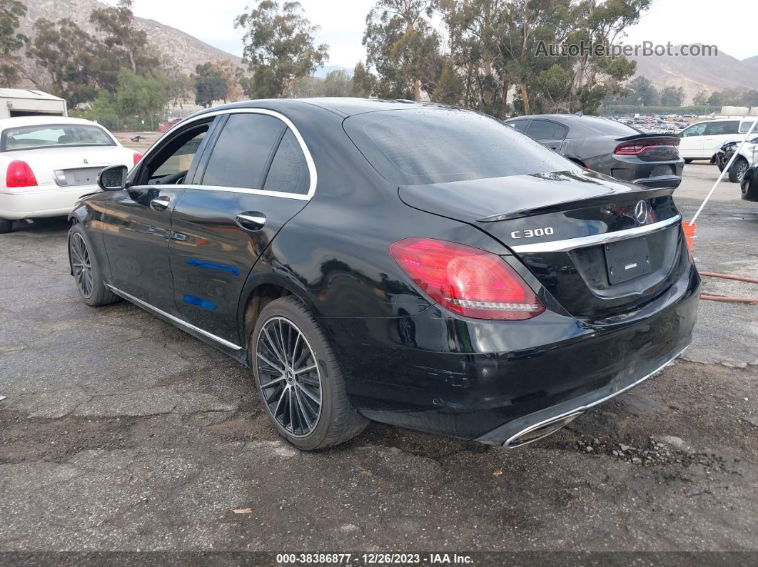 2019 Mercedes-benz C 300 Черный vin: 55SWF8DB1KU319316