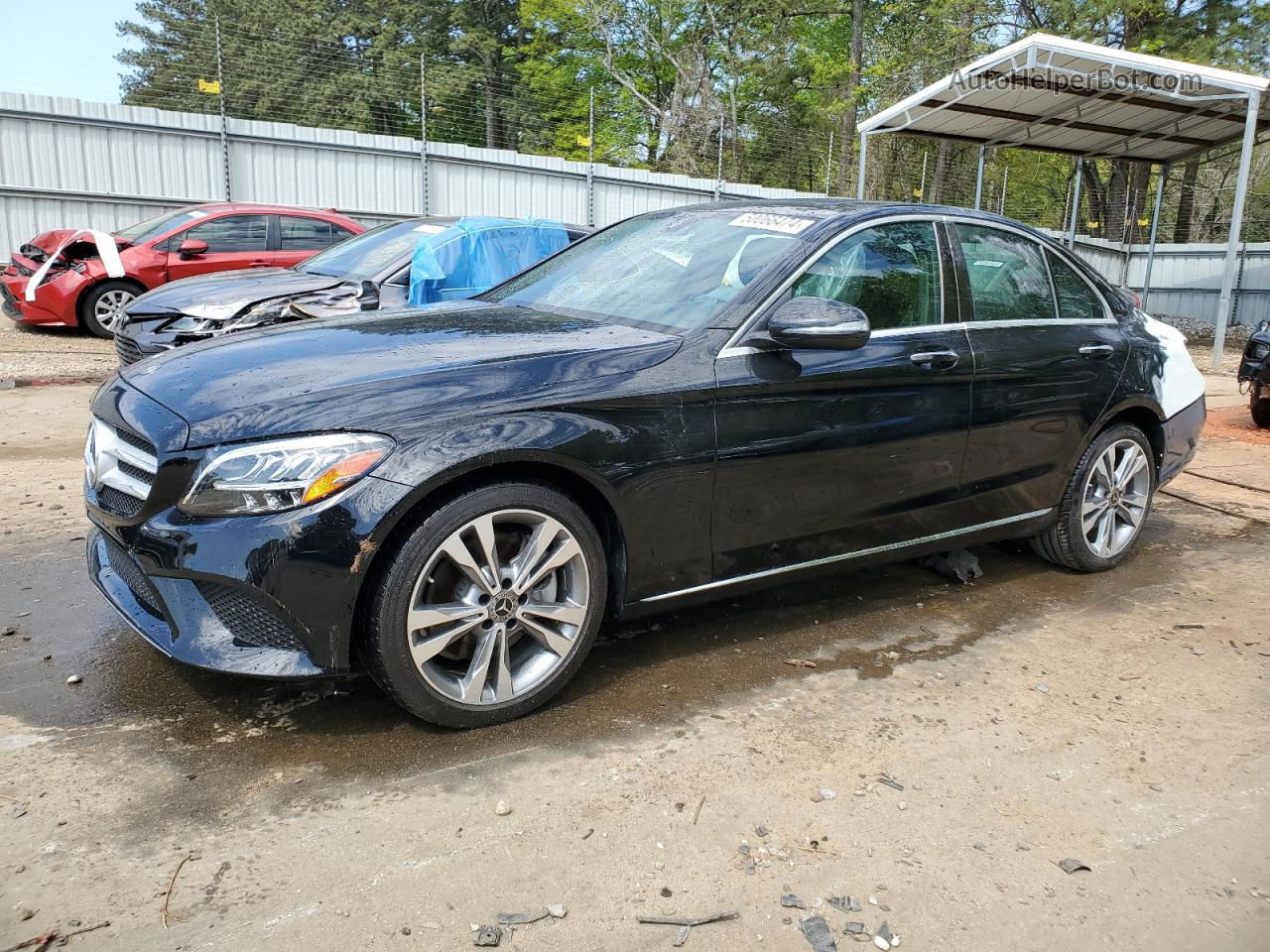 2019 Mercedes-benz C 300 Black vin: 55SWF8DB2KU287153