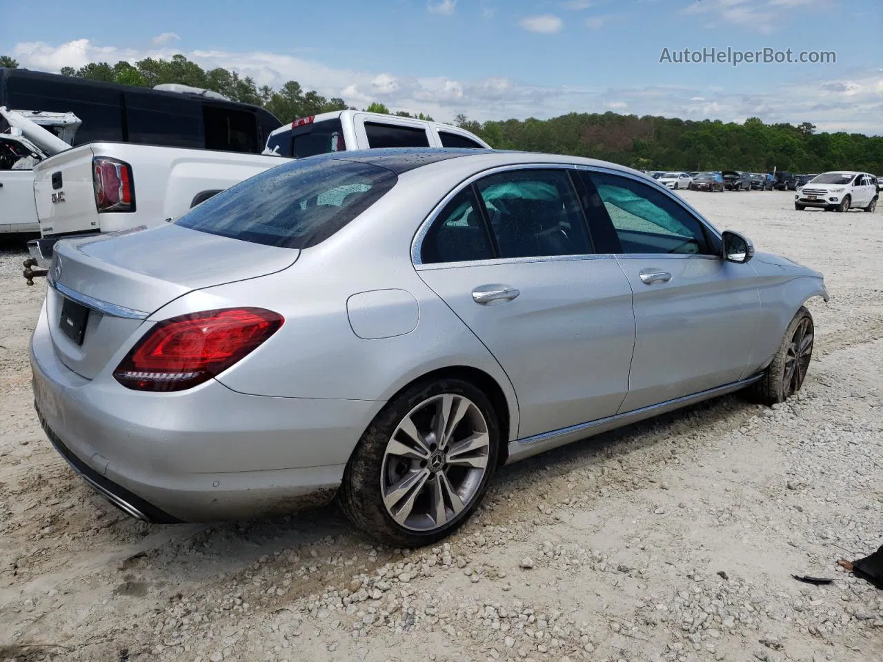 2019 Mercedes-benz C 300 Silver vin: 55SWF8DB2KU308860