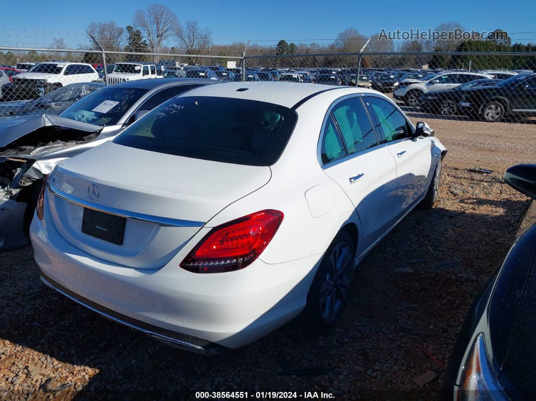 2019 Mercedes-benz C 300   White vin: 55SWF8DB2KU315095