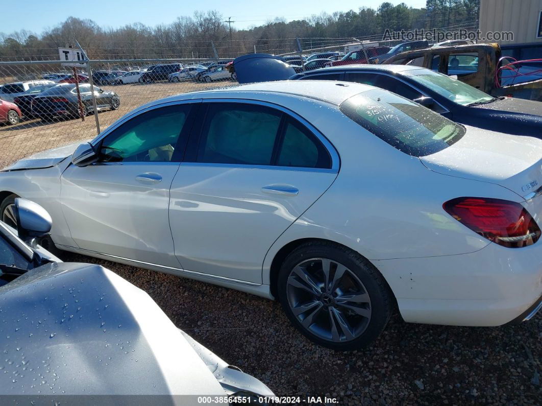 2019 Mercedes-benz C 300   White vin: 55SWF8DB2KU315095