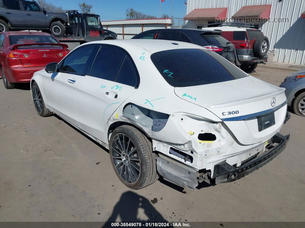 2019 Mercedes-benz C 300   White vin: 55SWF8DB3KU283175