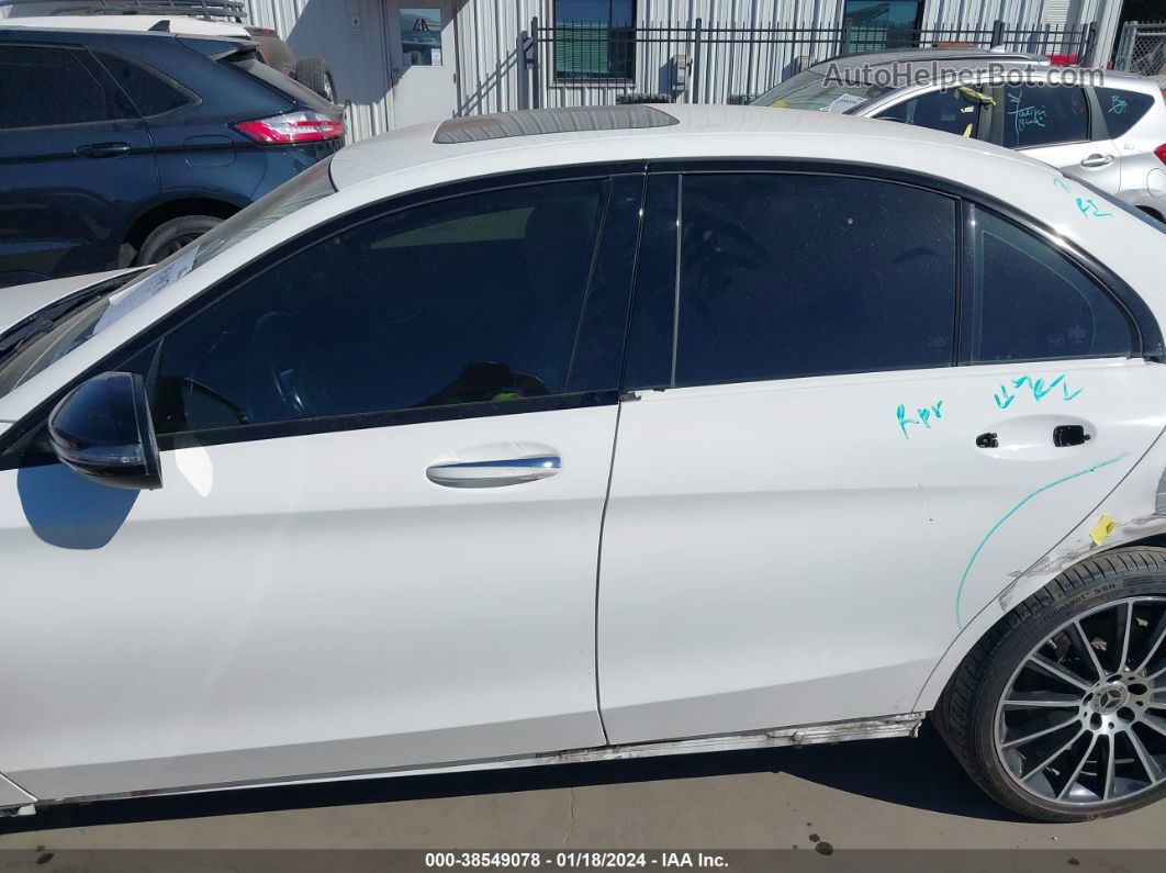 2019 Mercedes-benz C 300   White vin: 55SWF8DB3KU283175