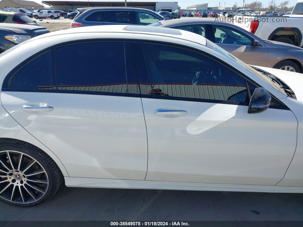 2019 Mercedes-benz C 300   White vin: 55SWF8DB3KU283175