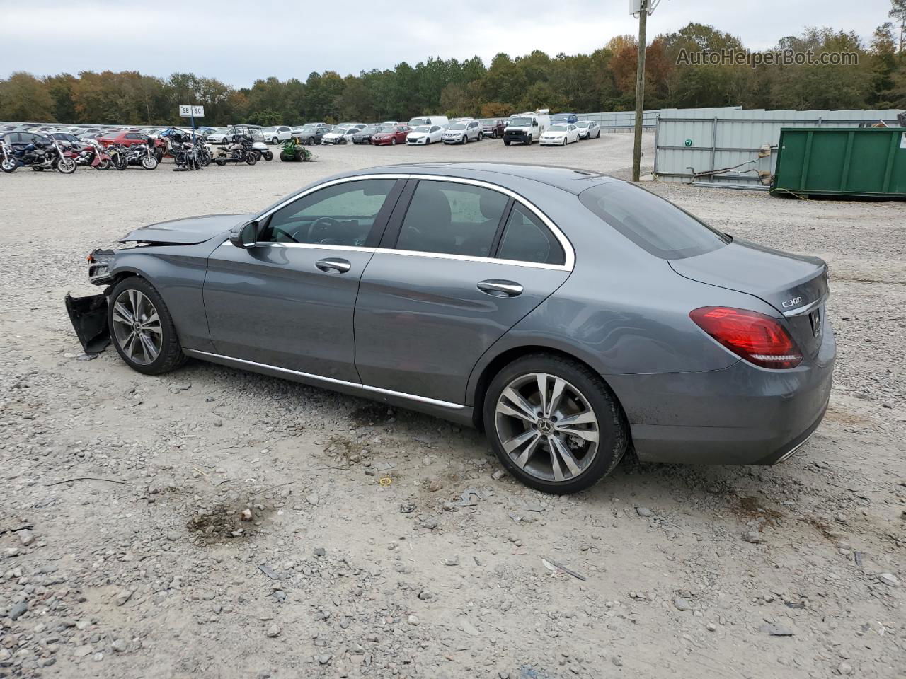 2019 Mercedes-benz C 300 Серый vin: 55SWF8DB3KU287047