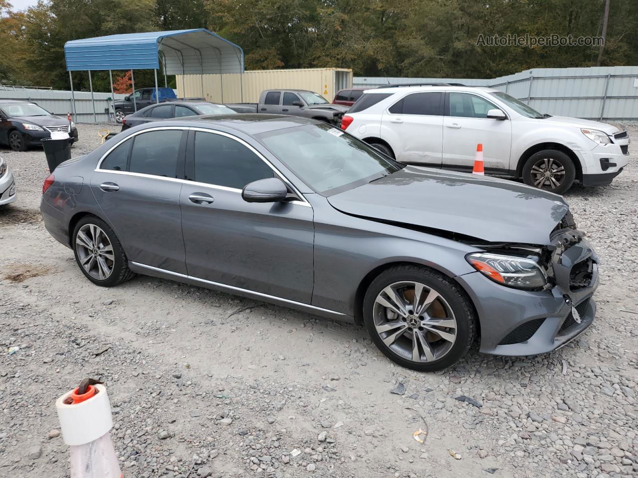 2019 Mercedes-benz C 300 Gray vin: 55SWF8DB3KU287047