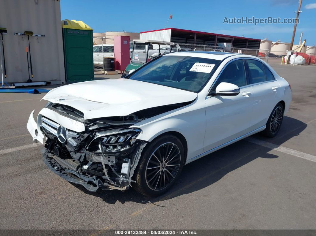 2019 Mercedes-benz C 300   White vin: 55SWF8DB3KU297562