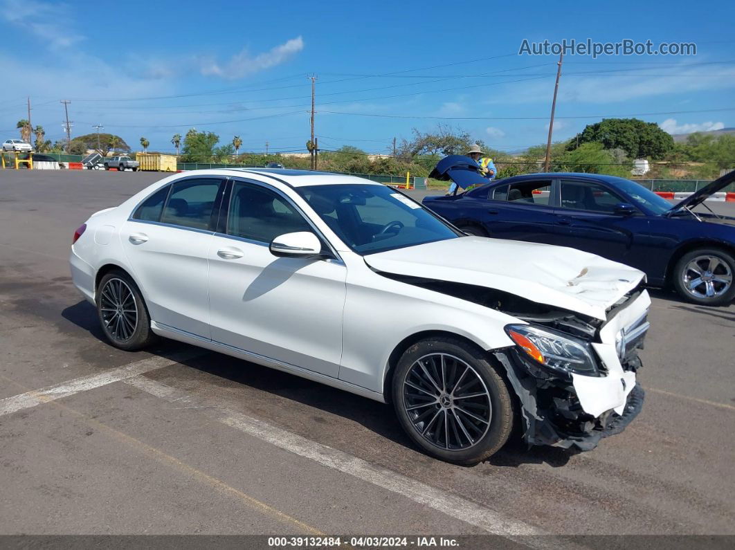 2019 Mercedes-benz C 300   White vin: 55SWF8DB3KU297562