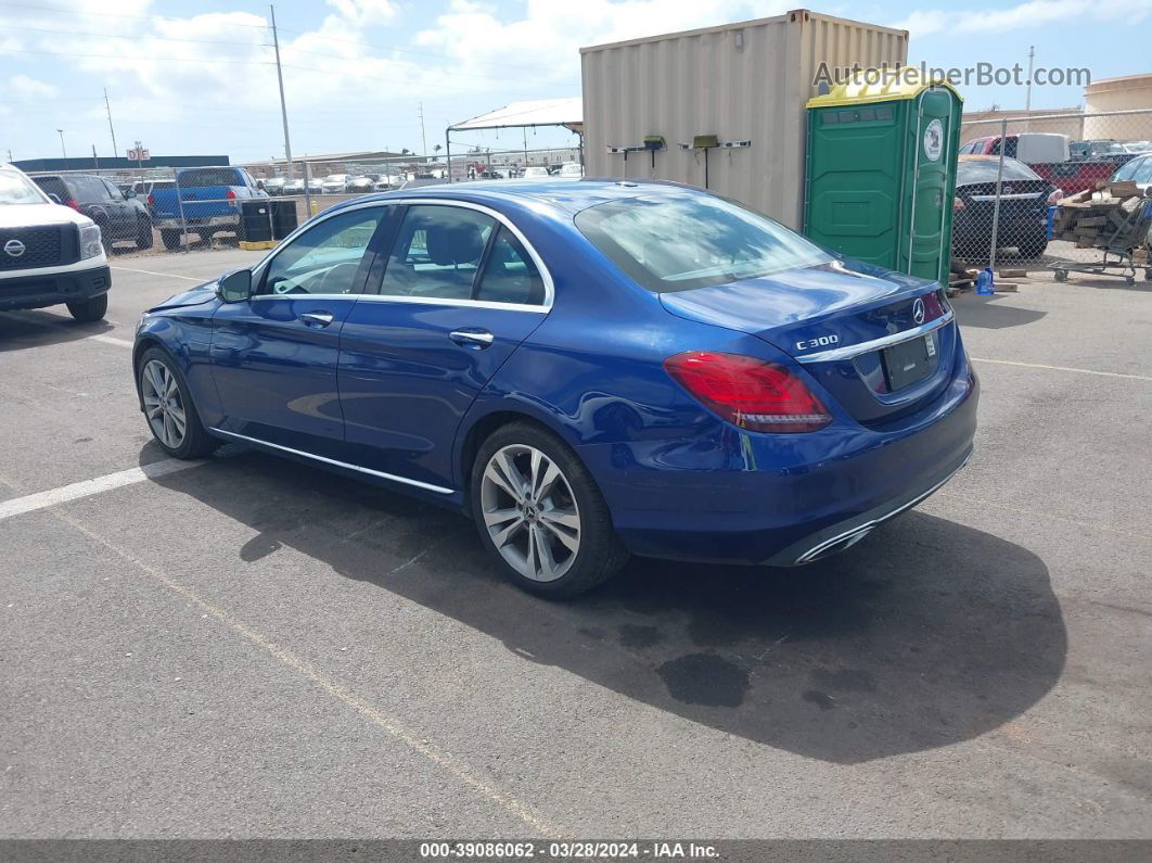 2019 Mercedes-benz C 300   Blue vin: 55SWF8DB3KU297755