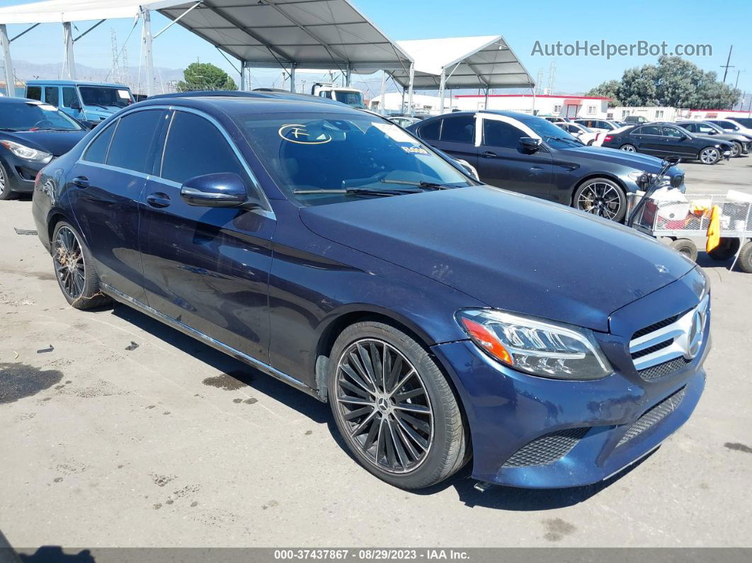 2019 Mercedes-benz C 300 Синий vin: 55SWF8DB3KU298047