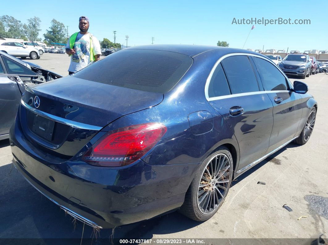 2019 Mercedes-benz C 300 Синий vin: 55SWF8DB3KU298047