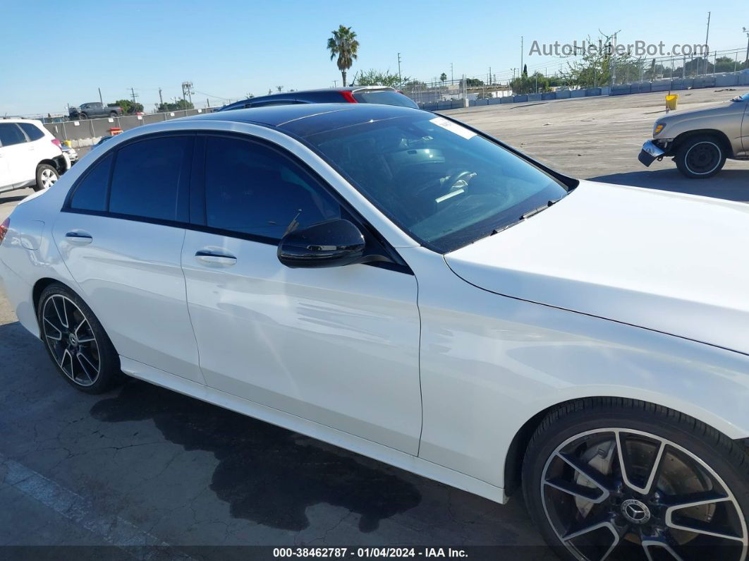 2019 Mercedes-benz C 300   White vin: 55SWF8DB3KU299781