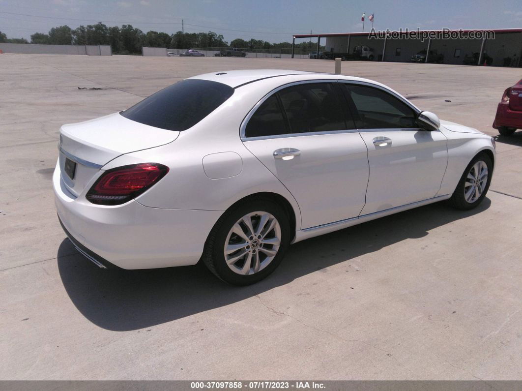 2019 Mercedes-benz C-class C 300 White vin: 55SWF8DB3KU300699