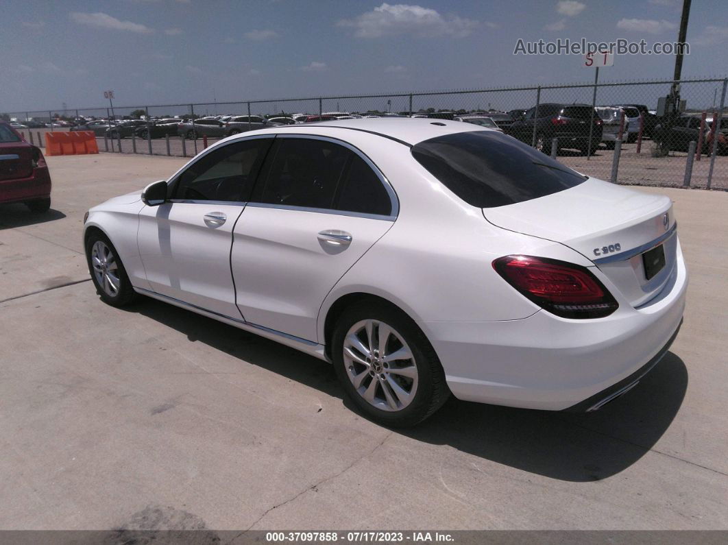 2019 Mercedes-benz C-class C 300 White vin: 55SWF8DB3KU300699