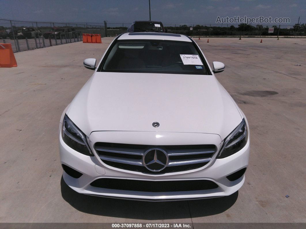 2019 Mercedes-benz C-class C 300 White vin: 55SWF8DB3KU300699