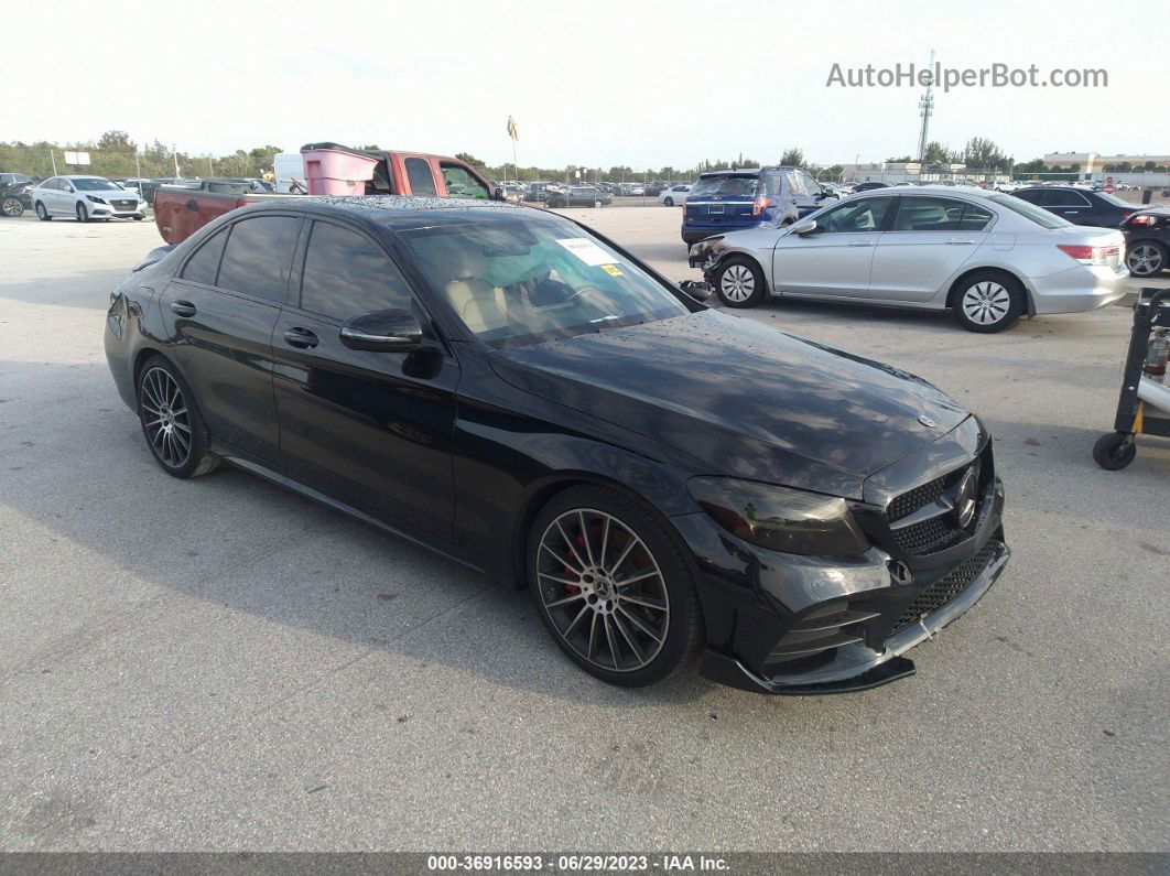 2019 Mercedes-benz C-class C 300 Black vin: 55SWF8DB3KU302890