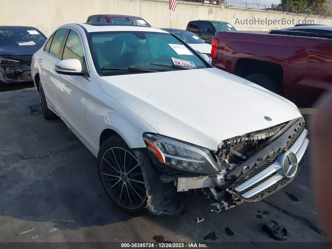 2019 Mercedes-benz C 300   White vin: 55SWF8DB3KU303019