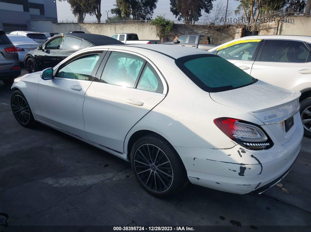 2019 Mercedes-benz C 300   White vin: 55SWF8DB3KU303019