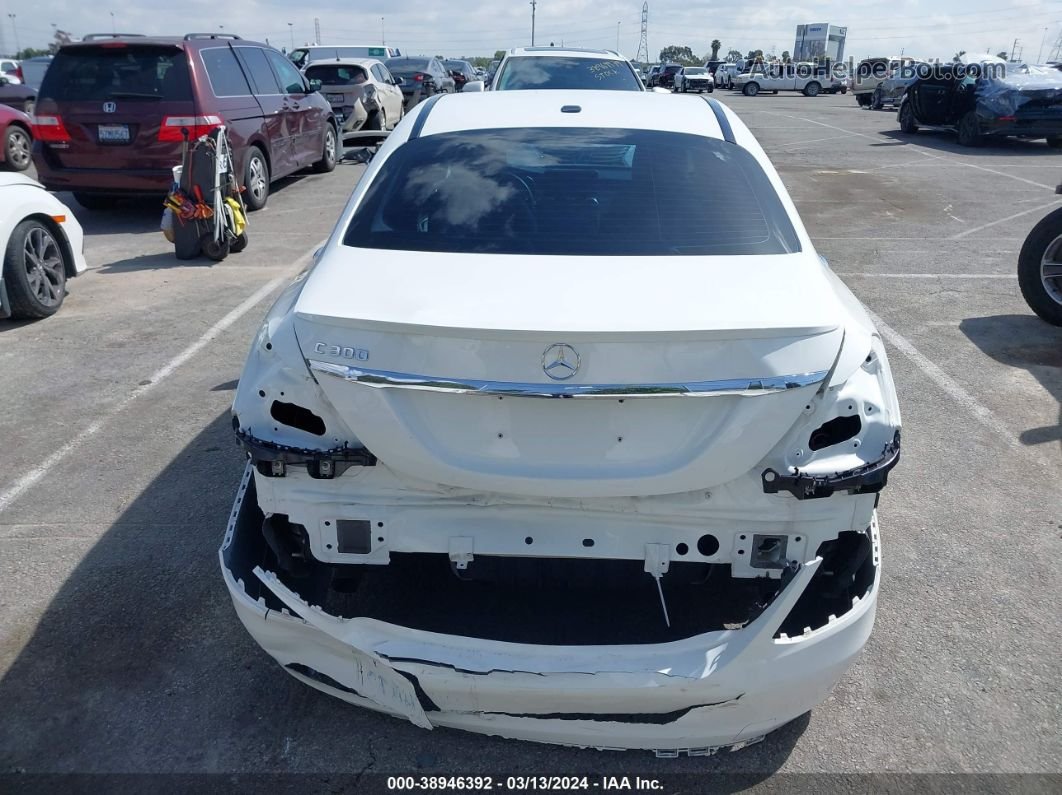 2019 Mercedes-benz C 300   White vin: 55SWF8DB3KU303697