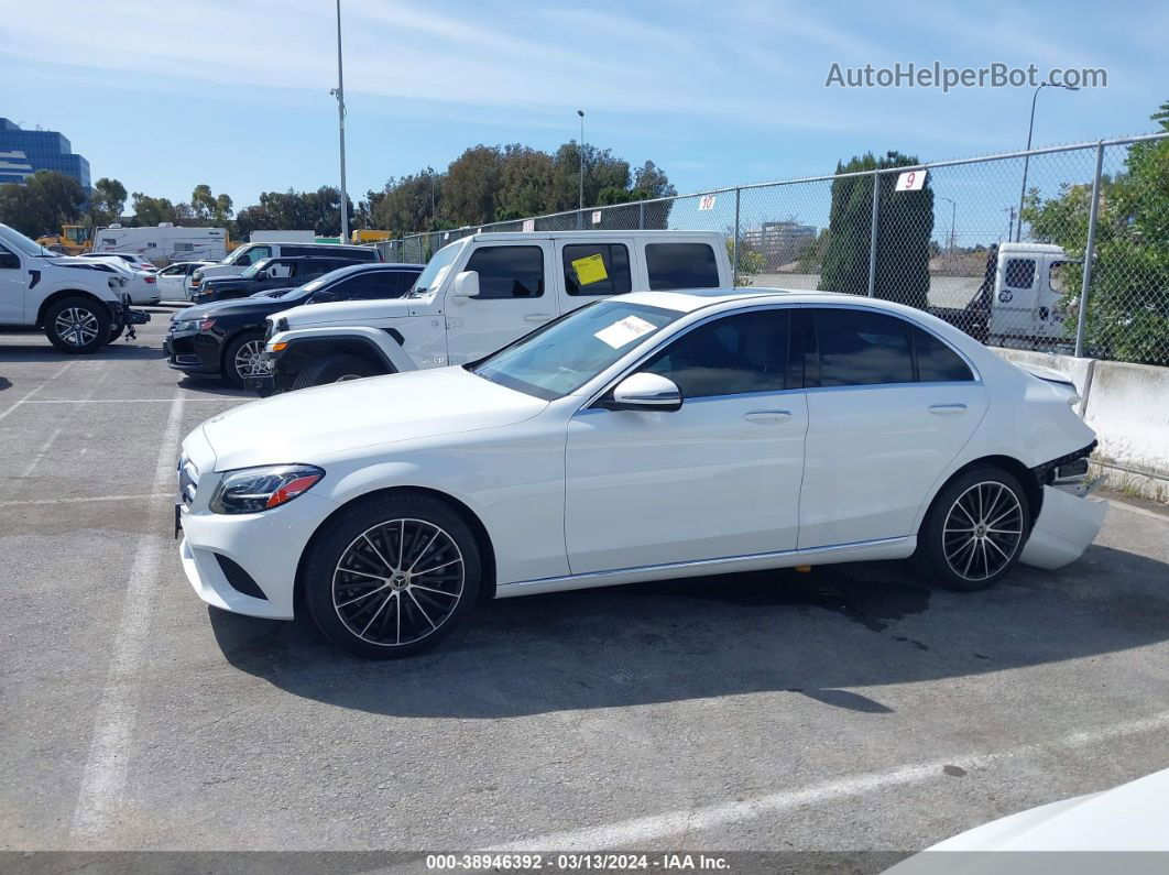 2019 Mercedes-benz C 300   White vin: 55SWF8DB3KU303697