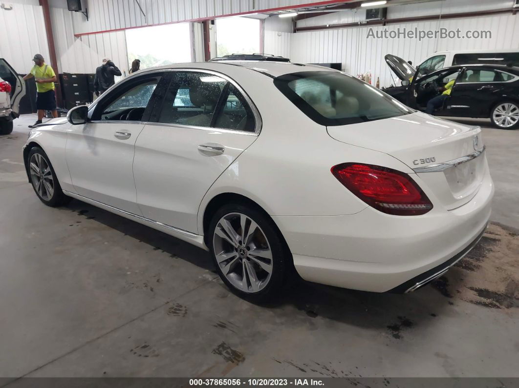 2019 Mercedes-benz C-class C 300 White vin: 55SWF8DB3KU308821