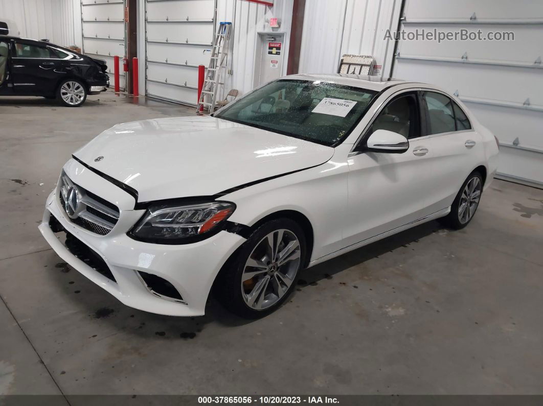 2019 Mercedes-benz C-class C 300 White vin: 55SWF8DB3KU308821