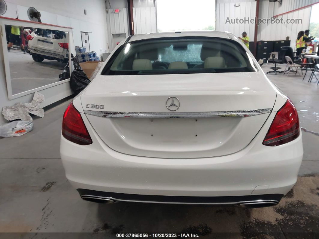 2019 Mercedes-benz C-class C 300 White vin: 55SWF8DB3KU308821