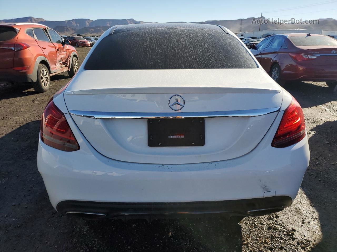 2019 Mercedes-benz C 300 White vin: 55SWF8DB3KU309533