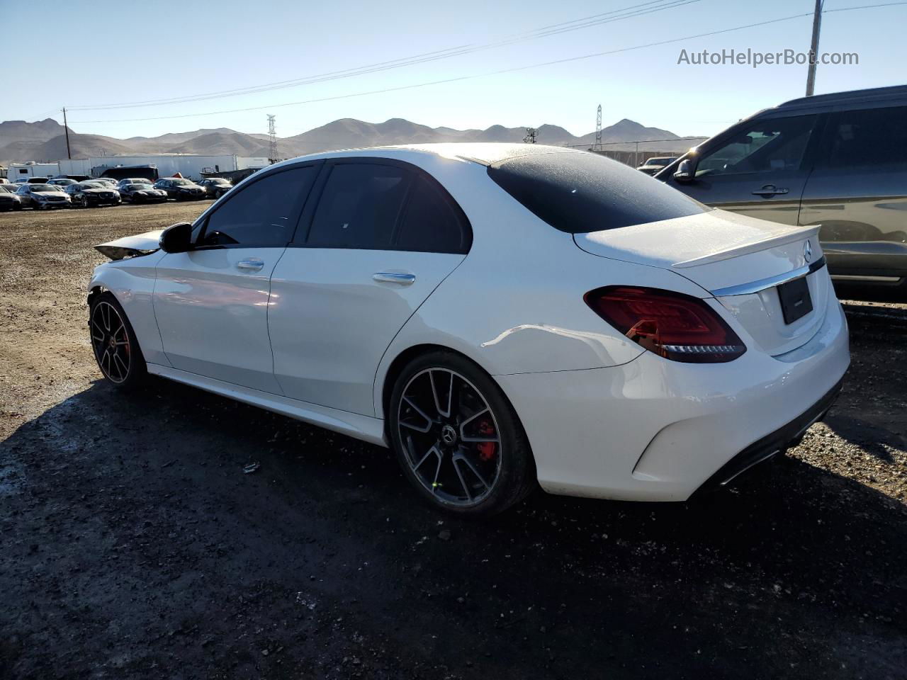 2019 Mercedes-benz C 300 White vin: 55SWF8DB3KU309533