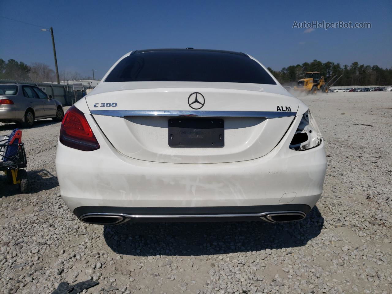 2019 Mercedes-benz C 300 White vin: 55SWF8DB3KU316711