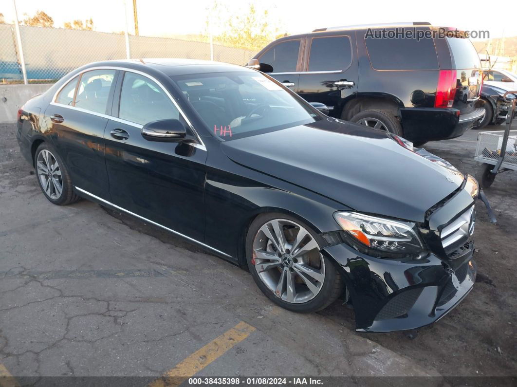 2019 Mercedes-benz C 300   Black vin: 55SWF8DB3KU318782