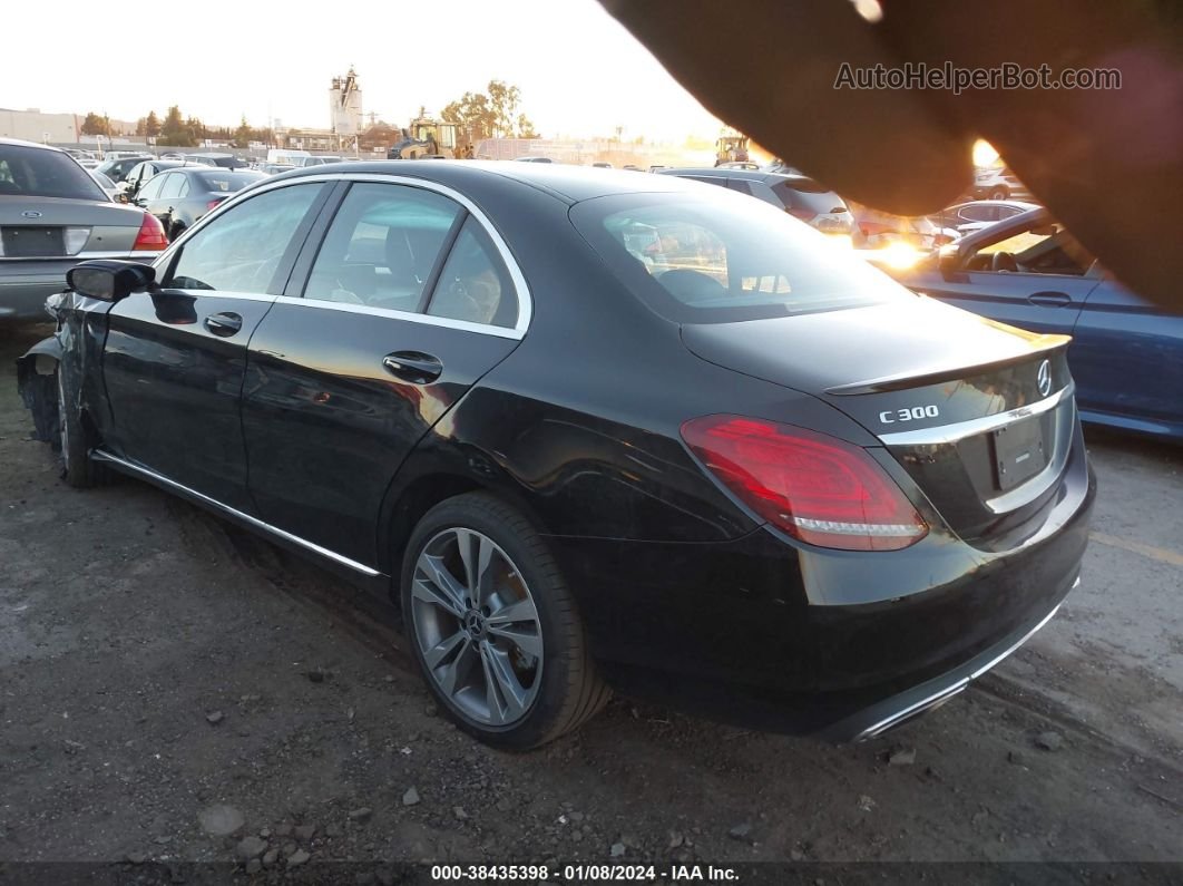 2019 Mercedes-benz C 300   Black vin: 55SWF8DB3KU318782