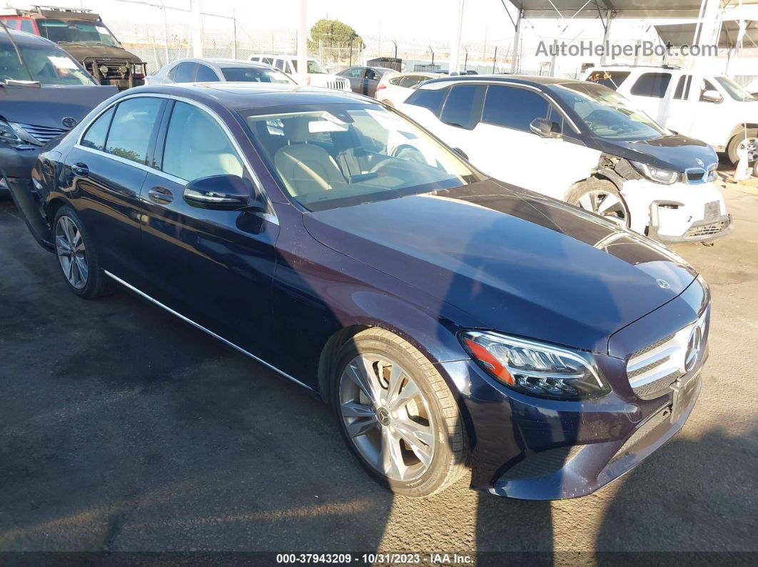 2019 Mercedes-benz C-class C 300 Dark Blue vin: 55SWF8DB4KU285789