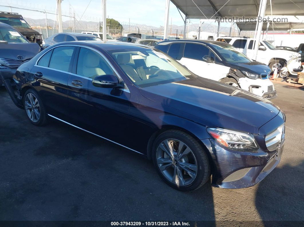 2019 Mercedes-benz C-class C 300 Dark Blue vin: 55SWF8DB4KU285789